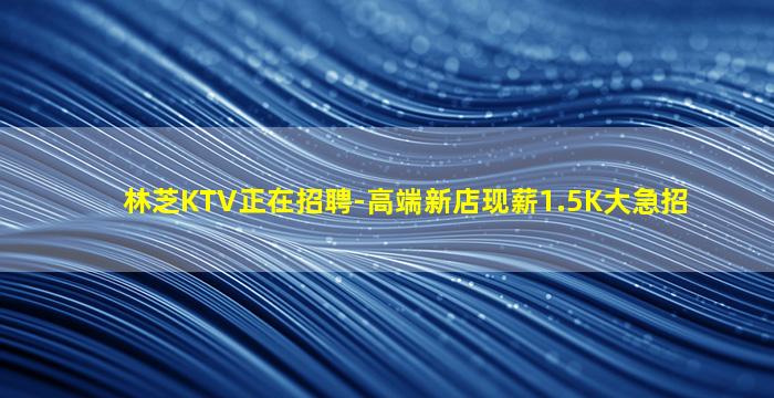 林芝KTV正在招聘-高端新店现薪1.5K大急招